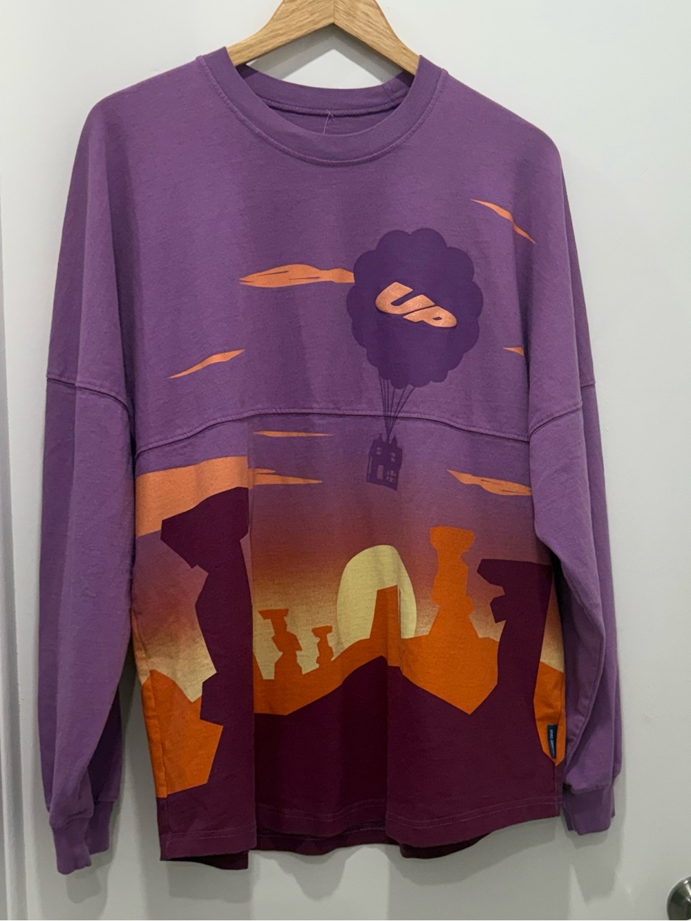 Disney Pixar Up Paradise Falls Spirit Jersey Purple L